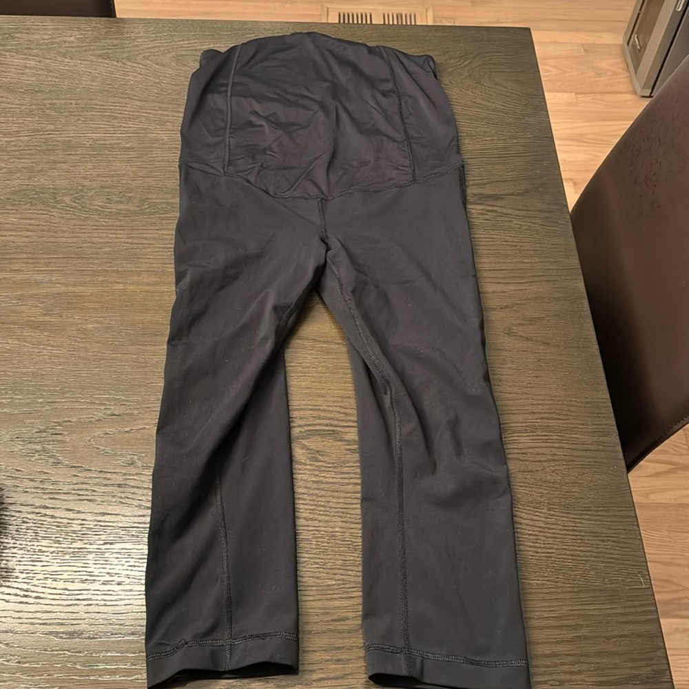 Cropped Black Maternity leggings